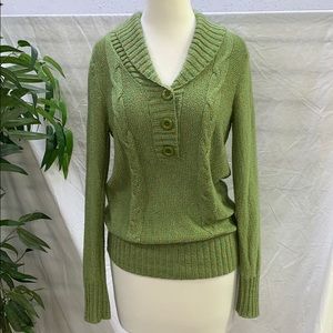 Dressbarn Green Pullover Sweater